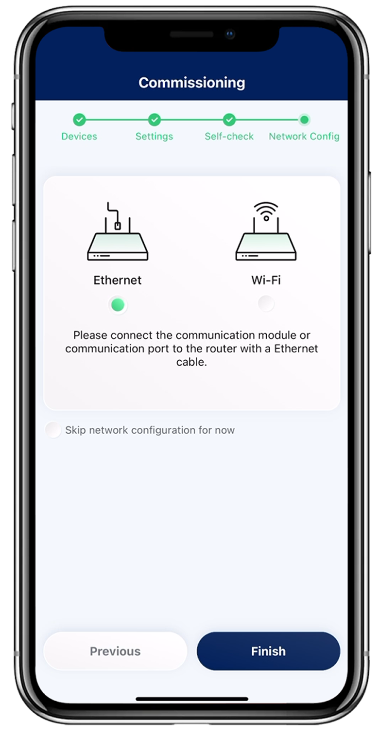 HiOne installation step 4 - network setup for cloud monitoring HiOne installation step 4 - network setup for cloud monitoring
